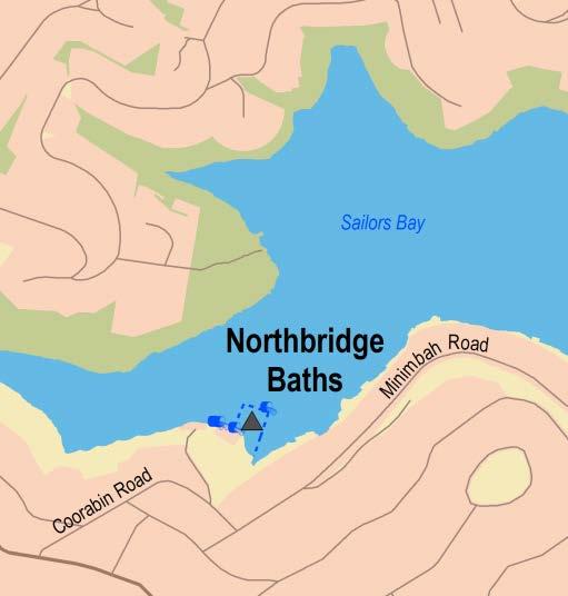 Sydney Region Central Sydney (Bondi to Little Bay and Sydney Harbour) Northbridge Baths Beach Suitability Grade: F.