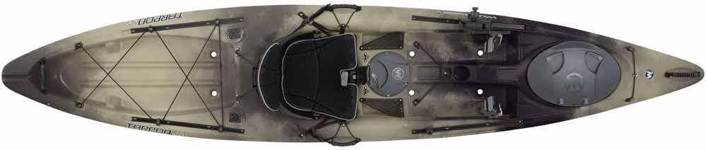 Comfort Carry Handle Rear SlideTrax TM Phase 3 AirPro Sit-On-Top Seating System Orbix Midship Hatch Gear Storage Pockets Cupholder Zooka Tube Rod Holder Self-Bailing Scupper Holes Orbix Bow Hatch