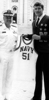 RETIRED JERSEYS 51 4 13 50 VERNON BUTLER JOHN CLUNE DON LANGE KEVIN SINNETT Second on Navy s all-time career scoring and rebounding lists, Vernon Butler became the first player in Navy men s