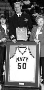 His single-season total of 634 points still ranks fourth, while his career total of 1,561 is also fourth. Meanwhile, he still owns the Naval Academy record for career scoring average at 22.