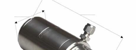 Introduction 2.5 Sensor Dimensions Length: 159 mm Max Diameter: 59 mm Min Diameter: 27.95 mm D 59 mm 159 mm M42x1.5 D 27.95 mm 2.