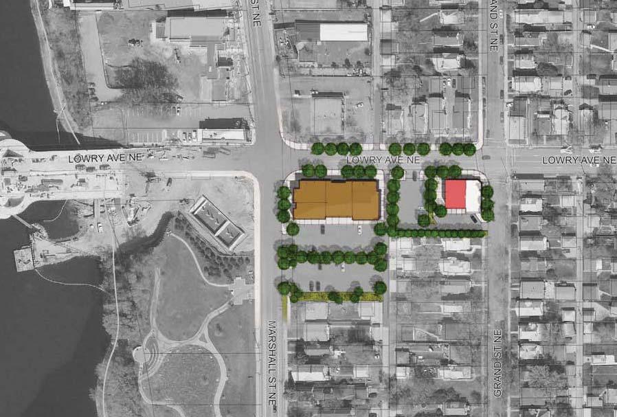 LEGEND Commercial / Retail Mixed Use Residential Lowry Avenue NE A B Parking Proposed Redevelopment at Lowry Avenue NE and Marshall