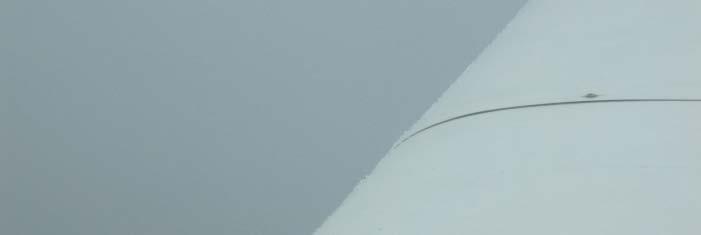 j) If you see ice forming anywhere on the aircraft, act promptly to get out of the conditions, don t wait until the aircraft is loaded with ice. Ice forms easiest on thin edges.