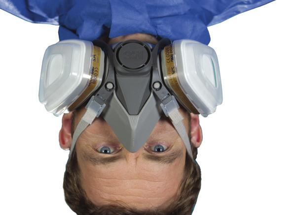 Available in three sizes, all respirators have the 3M bayonet connection system allowing connection to a broad range of twin lightweight filters to protect against gases, vapours and particulates