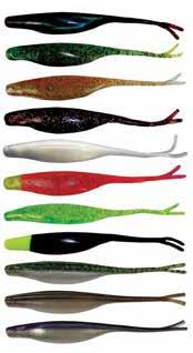 This bait can be jigged or fished in any situation that would usually call for live or frozen bait.