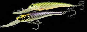 HARDBAITS FRESHWATER Stretch 5+ and Stretch 10+ A fish-catching favorite worldwide, Stretch + lures dive almost vertically for maximum time at their designated running depths.