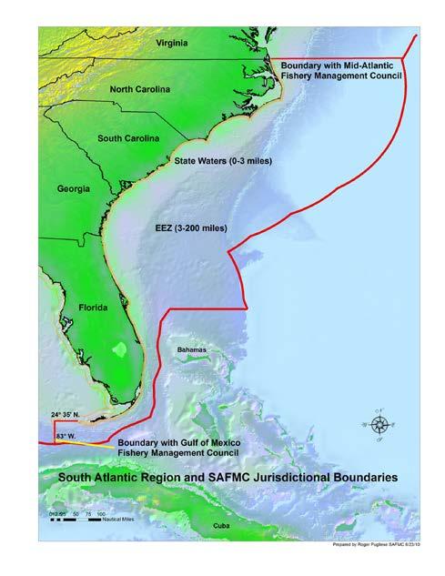 1.3 Where is the Project Located? Management of the federal snapper grouper fishery located off the southeastern United St