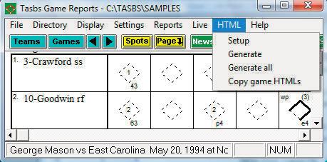 HTML Generation 76 Then, in the original report window select File Reload report (after edit) to display or print the modified contents of the report.