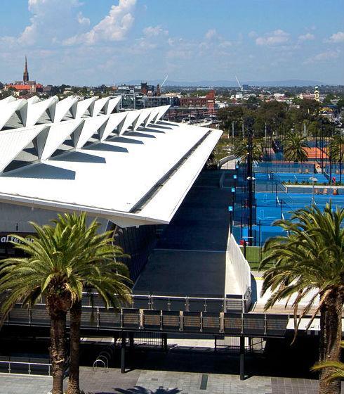 Melbourne Park, Home of the Australian Open, and the prime training venue of the Tennis World Coaching Program Melbourne Park/National Tennis Centre: Home of the Australian Open Grand Slam Regular