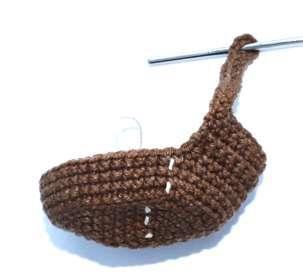 LittleOwlsHut Crochet pattern 2017 The front part of the shoe It is worked the