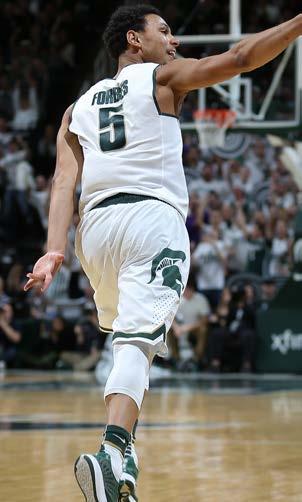 2016-17 MICHIGAN STATE BASKETBALL 2015-16 BOX SCORES Bryn Forbes hit five 3-pointers and scored 20 points against Louisville. #3/3 Michigan State............... 71 #24/22 Louisville................ 67 Dec.