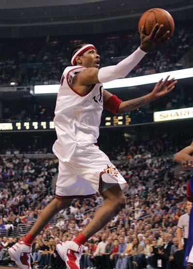 ALLEN IVERSON (continued from pg. 65) utes per game (41.4)... Named the NBA Player of the Month for February... Scored 30 or more points 18 times (12-6).