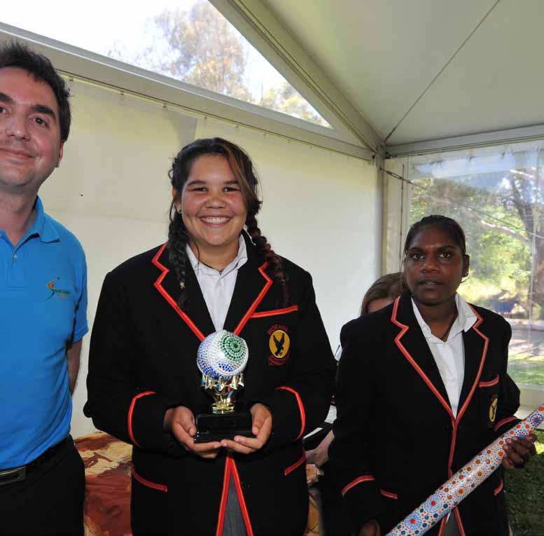 The art of Indigenous Softball Softball Australia is pleased to acknowledge the young Aboriginal artists who created a unique Indigenous inspired Softball bat and ball to represent the special spirit