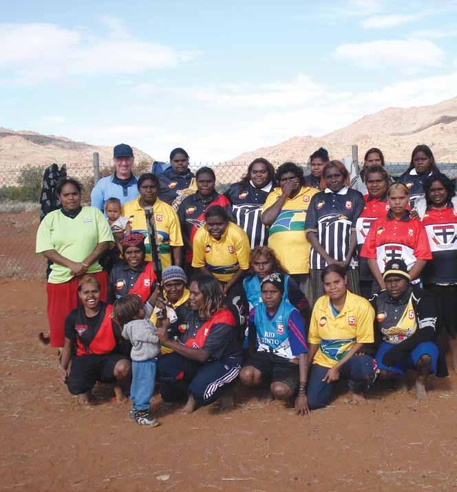 SA Softball South Australia, through its partnership with the South Australian National Football League and the Anangu Pitjantjatjara Yankunytjatjara (APY) Land Council, has supported the ongoing