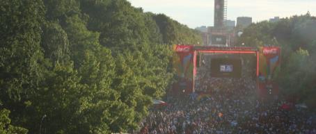 BERLIN, THE FAN MILE AT THE BRANDENBURG GATE Click To Play 13 match days: Germany matches