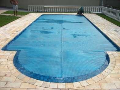 Pool cover s can magnify the sun's rays as they pass through - generating enough energy to superheat sections of the cover to a similar temperature to that used to laminate the layers during