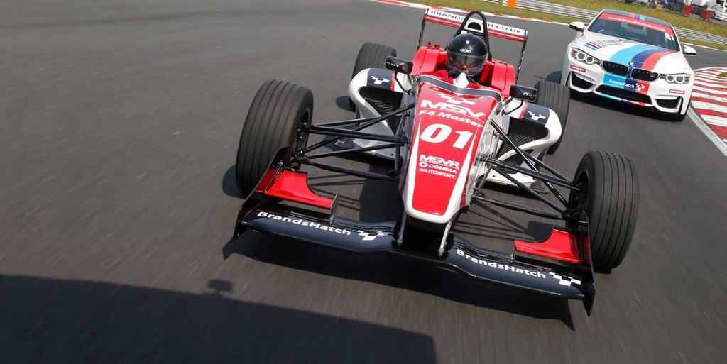 F4 MASTER Price - 229 Brands Hatch You can enjoy the most modern and sophisticated open-wheel driving sensation anywhere in the UK with our very latest fleet of F4 Master single-seaters.