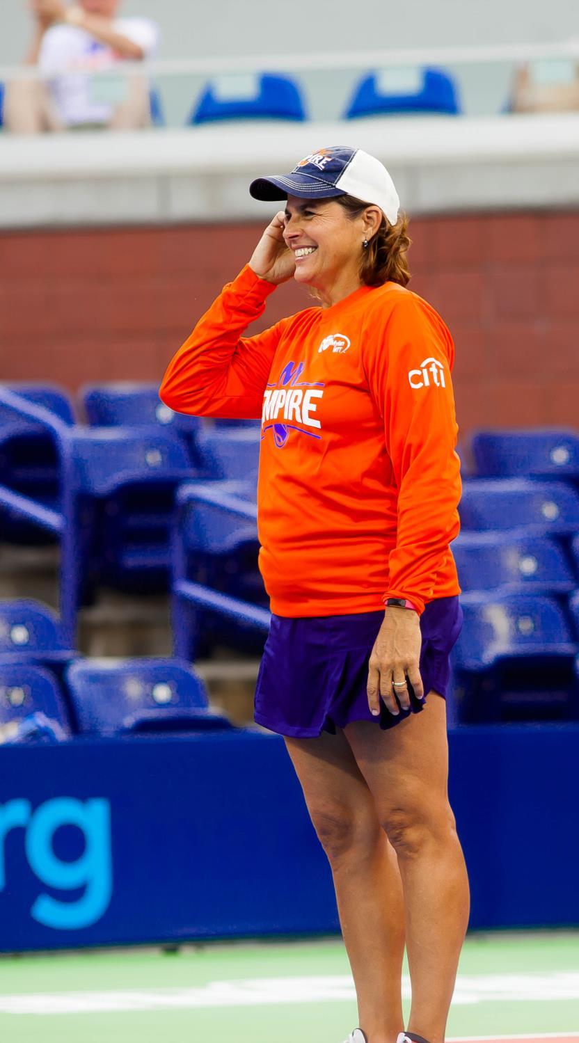 Our Coach As coach for 2017, led the NY Empire to a seven win season, finishing third in the League standings Gigi Fernandez, born in San Juan, Puerto Rico, burst onto the tennis scene by reaching
