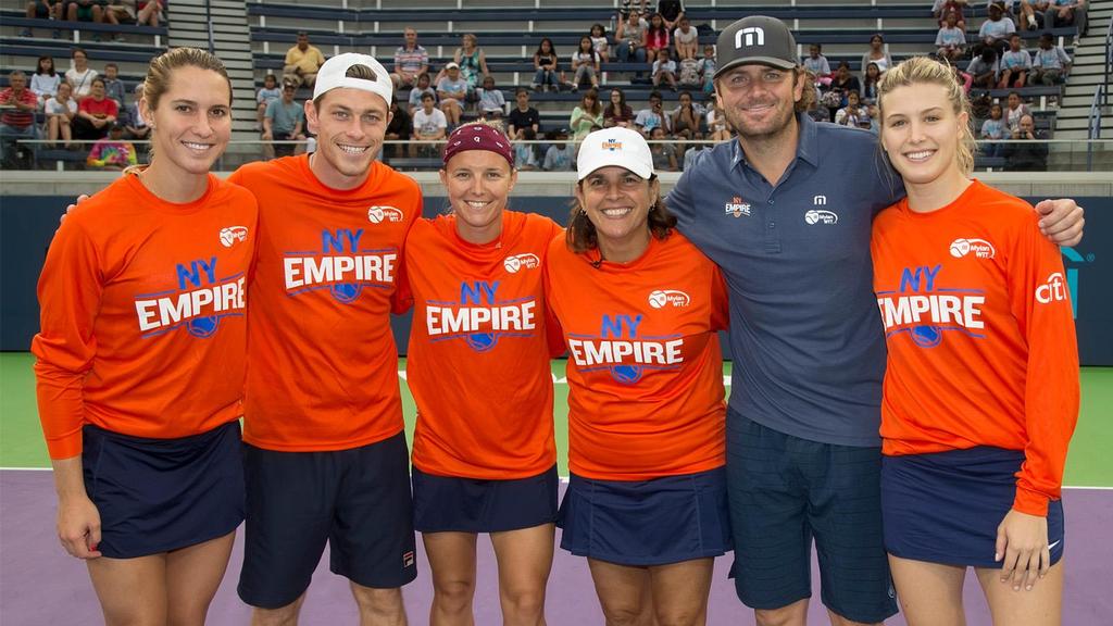 2017 New York Empire 2017 s NY Empire Team included: former Wimbledon finalist, Genie Bouchard; Olympic silver medalist, Mardy Fish; American
