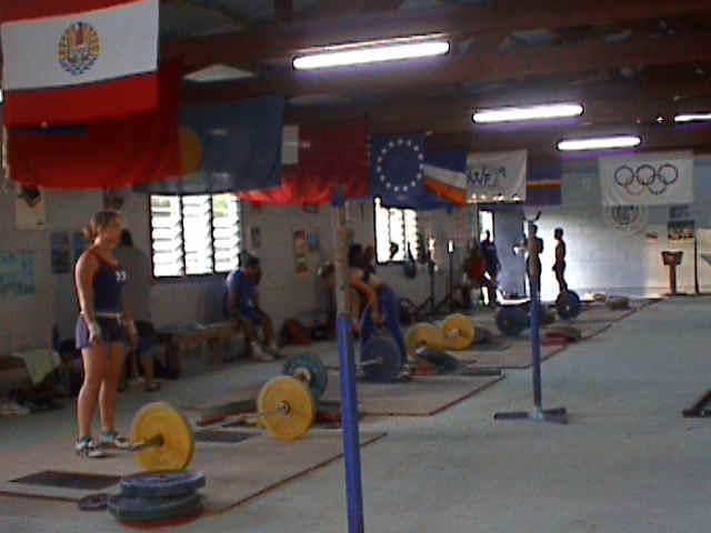 Oceania lifters training at the Institute in preparation to the Oceania Championships in Suva, Fiji.