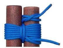 The Sheer Lashing Start with a Clove Hitch around one pole. Twist short end around long and wrap the rope around both poles, alternately going over and under each pole about three or four turns.