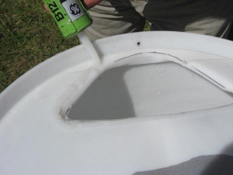 This will aid in preventing mosquitoes from entering from into the barrel