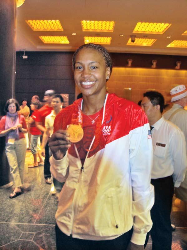 PHOTO Provided by TAMIKA CATCHINGS OLYMPIC GOLD: Tamika with