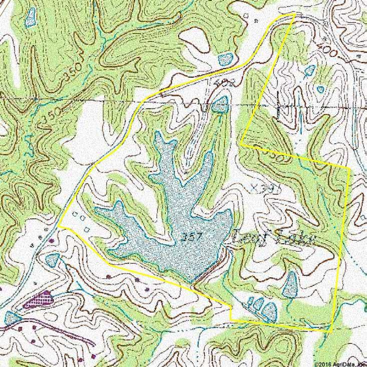 PROPERTY TOPOGRAPHY (LEAF LAKE TRACT) map center: 35 29' 50.