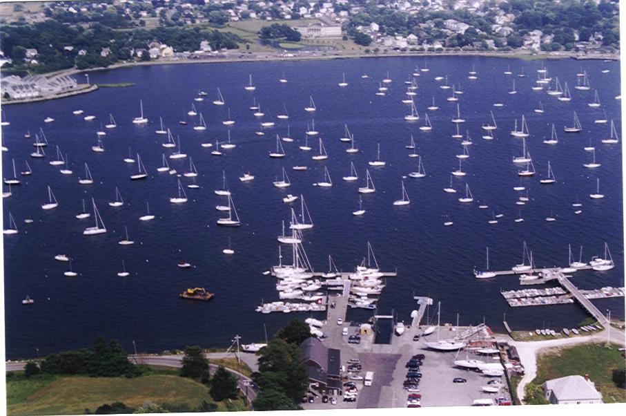 Other harbor structures include the Coast Guard facility piers at the end of Constitution Street, the Prudence Ferry dock (defined as a pier) adjacent to Rockwell dock, and the State Bay Islands Park