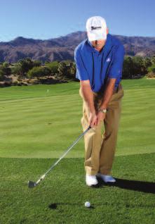 As you make your stroke, make sure with each chip, you clip that tee and pop it up off the ground.