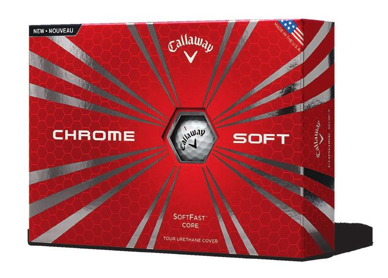 CALLAWAY GOLF BALLS NEW CHROME SOFT SUPERHOT 55 THE BALL THAT CHANGED THE BALL Chrome Soft is the only ball that has the proprietary SoftFast Core with low compression and a Tour urethane cover.