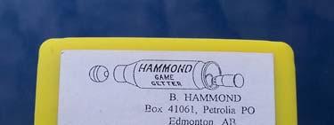 My limited tests have convinced me that the Hammond Game Getter is all it is billed to be: an easy to use, accurate, field-assembled cartridge suitable for reduced velocity plinking, the