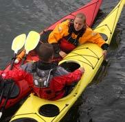 To be safe, you should practice to quickly and easily get back into the canoe, practice even in cold water.