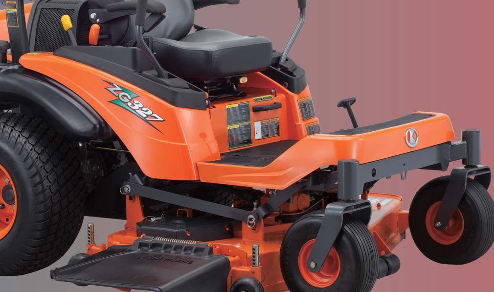 mower is equipped to easily tackle the toughest