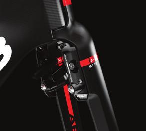 Innovative AFS-Tri geometry with BB-Drop of 75mm (lower bottom bracket) Benefits: AFS tri-specific geometry addresses the biggest source of drag; the rider.
