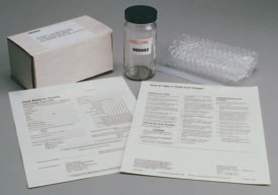 3. CONFIRM ACHIEVEMENT OF TARGET Vickers Fluid Analysis Kit Part Number 894276 (Standard Report) Vickers Fluid Analysis Kit Part Number 894277 (Standard Report plus Spectographic) Vickers Sampling