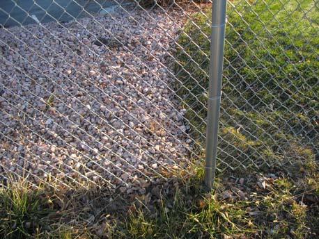 debris Keep grass mowed Replace grass with gravel