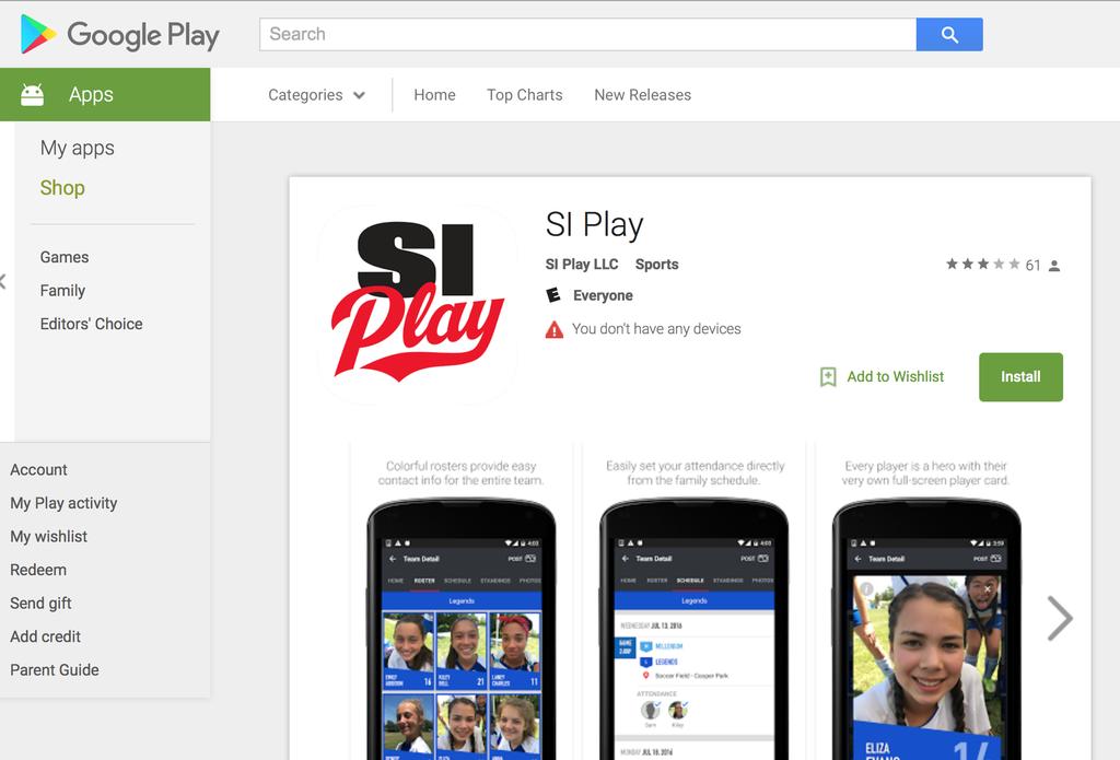 the League Athletics app or the SI Play app for your smart phone.