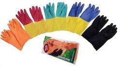 NITRILE GLOVES Flock Lined Household Gloves Disposable