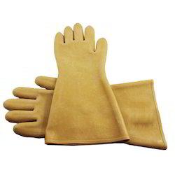 Test Volt 25000 Electric Shock Proof Rubber Hand Gloves Of