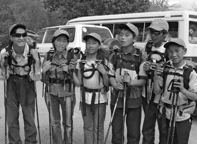 Meet the six students on the team to climb Lhakpa Ri (from left to right): Tashi, Kyla, Sonam Bongso, Tendsin, Kienzen, Dachung.