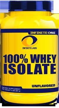 UNBEATABLE PERFORMANCE Whey protein isolate is comprised of essential and non-essential amino acids.