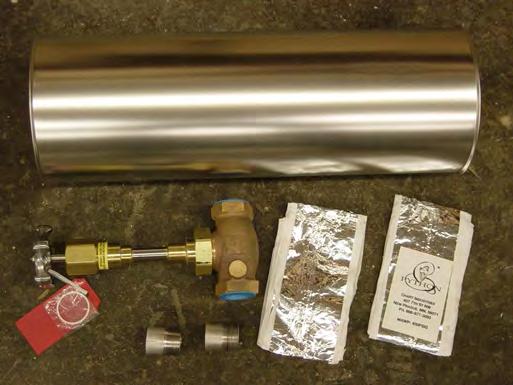 Valve Kit 1 - PN 11749789 2 - PN 11749797 3 - PN 11826158 Included in the kit: 2 - Stainless Steel Nipple Toes Brass Globe Valve Stainless Steel Straight Joint Cover 2 - Multi-Layer Insulation (MLI)
