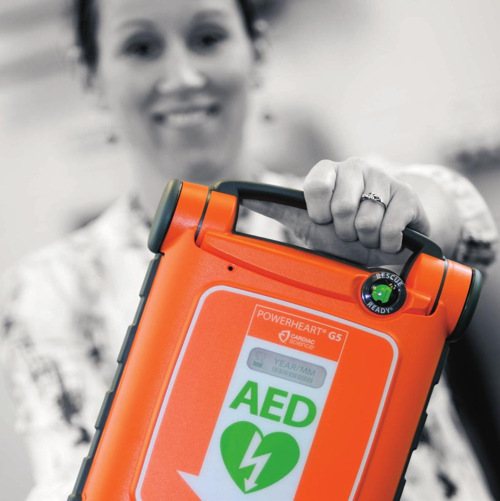 RESCUER APRIL GOTZLER At 3:03 a.m. on July 17, the Powerheart AED at Homestead High School (WI) passed its daily self-test.
