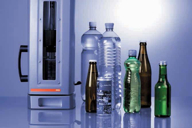 Filling Directly from Closed Packages Filling CarboQC, CboxQC and OxyQC in the laboratory PFD Piercing and Filling Device Fill samples reliably and safely directly out of closed PET bottles, glass