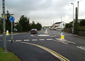 These regulations control the form of the signs and road markings such as size, colour and font type.