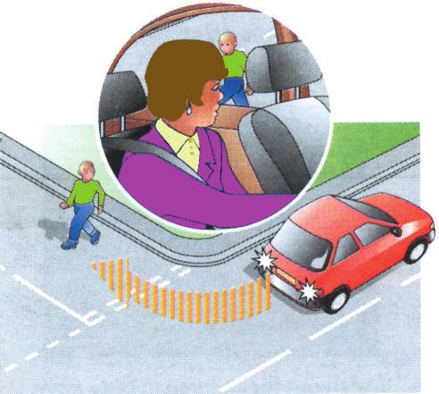 Reversing 200. Before you reverse, make sure that there are no children or other persons or any obstruction in the blind area behind you.