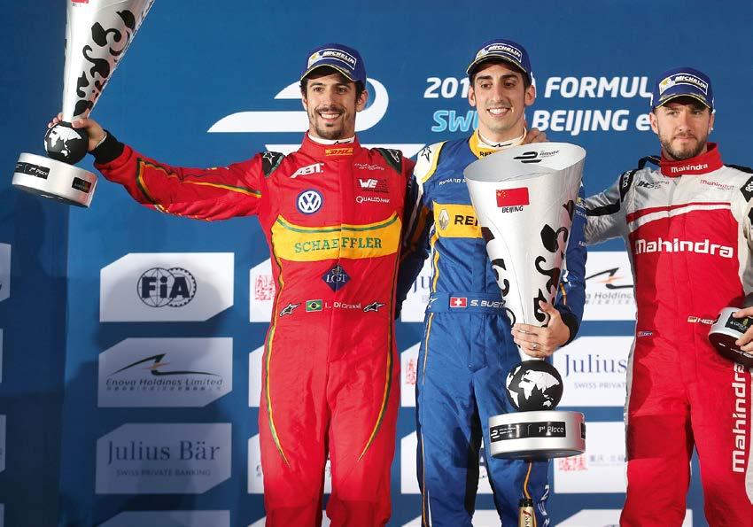 A summary of events so far Race in front of a fascinating backdrop: In Beijing, Daniel Abt and company also lapped the Olympic stadium BEIJING 1 CHINA LUCAS DI GRASSI ON THE PODIUM 76,000 spectators,