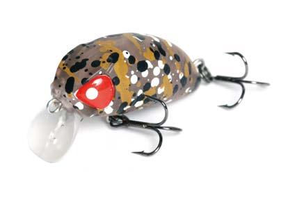 18 PRO SERIES PRO SERIES HAIRA SHALLOW PILOT WOBBLERS This small wobbler with thick body and the size of 33 and 44 mm is a lure of crank-bait class and comes only in the floating version with a small