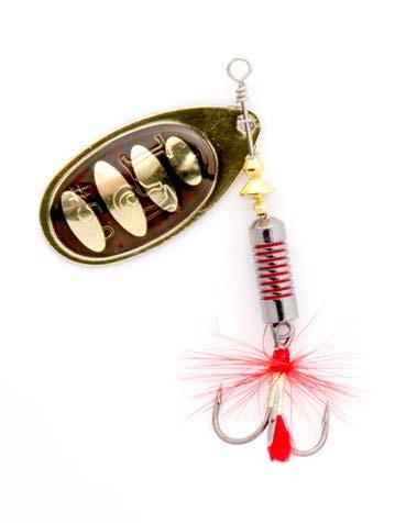 very attractive for any predatory fish. A spinning blade is the main element of the spinners.